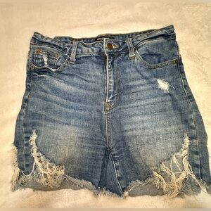 American Bazi Distressed Jean Shorts